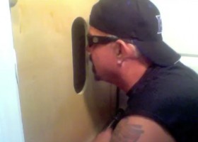 Two Cocks At The Gloryhole Get Sucked
