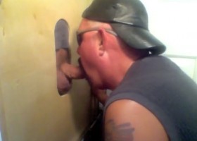Married Leather Daddy At The Gloryhole