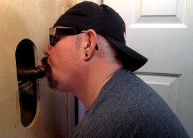 Gloryhole Throat Fucked By Curious Black Cock