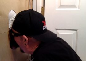 Trucker At The Gloryhole With a Load Of Cum