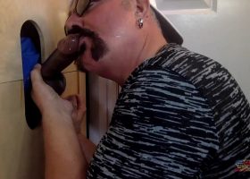 Swallowing Big Black Meat At The Gloryhole