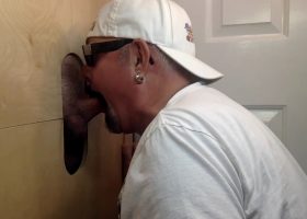 New Guy Gets Blown Away At the Gloryhole
