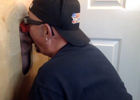 Getting Gloryhole Sucked and Fucked