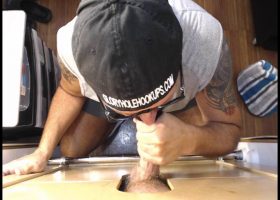 Construction Guy Tries Out My Gloryhole